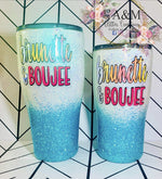 Brunette & Boujee Glitter Tumbler
